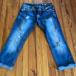 Easy Cropped Stretch Jeans